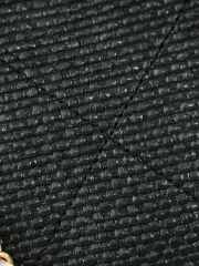 Uubags Chanel Shopping Bag Braided Raffia, Calfskin & Gold-Tone Metal In Black & White 28x20x7cm - 2