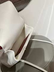 Uubags Chanel Small Flap Bag Grained Shiny Calfskin & Gold-Tone Metal In White 15x22x7cm - 4