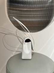 Uubags Chanel Small Flap Bag Grained Shiny Calfskin & Gold-Tone Metal In White 15x22x7cm - 6