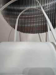 Uubags Chanel Small Flap Bag Grained Shiny Calfskin & Gold-Tone Metal In White 15x22x7cm - 5