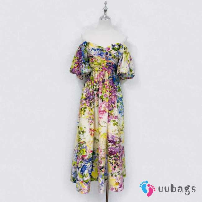 Uubags Aje Adina Midi Dress In Colour Lavandula - 1