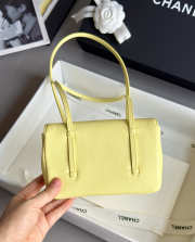 Uubags Chanel mini clutch with leather strap in pale gold 11.5x17x5cm - 3