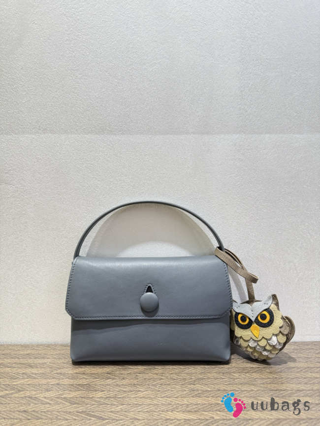 Uubags The Row Small Sally Leather Shoulder Bag In Blue 19x3.5x13.5cm - 1