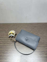 Uubags The Row Small Sally Leather Shoulder Bag In Blue 19x3.5x13.5cm - 5