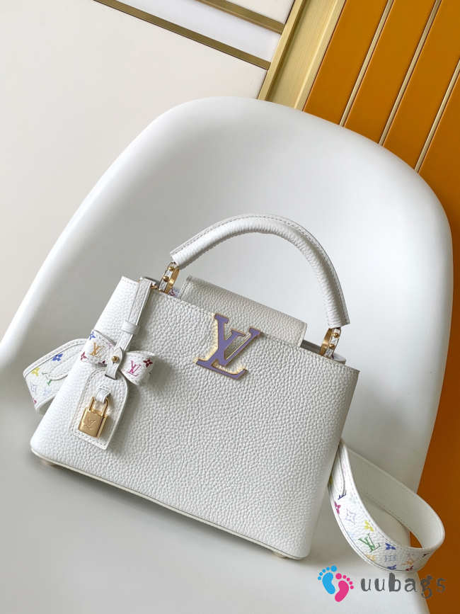 Uubags Louis Vuitton M13253 LV x TM Capucines BB Bag In White 27x17.3x9cm - 1
