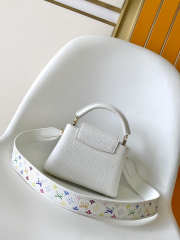 Uubags Louis Vuitton M13253 LV x TM Capucines Mini Bag In White 13.6x8x21cm - 4