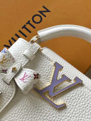 Uubags Louis Vuitton M13253 LV x TM Capucines Mini Bag In White 13.6x8x21cm - 5