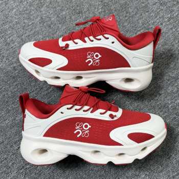 Uubags Loewe x On Cloudsolo sneaker in red/white