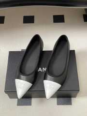 Uubags Chanel Ballerina Shoes Gradient Sheepskin & Sheepskin Black & White - 1