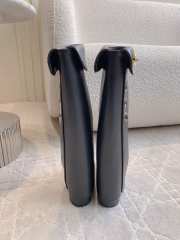Uubags Chanel Leather Knee Boots with Fold-Over Detail 5.5cm - 3