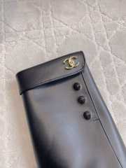 Uubags Chanel Leather Knee Boots with Fold-Over Detail 5.5cm - 6