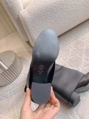 Uubags Chanel Leather Knee Boots with Fold-Over Detail 5.5cm - 4