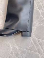 Uubags Chanel Leather Knee Boots with Fold-Over Detail 5.5cm - 5