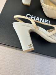 Uubags Chanel Slingbacks Mesh & Grosgrain In Beige 9cm - 2