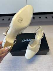 Uubags Chanel Slingbacks Mesh & Grosgrain In Beige 5.5cm - 3