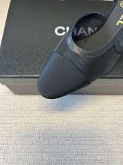 Uubags Chanel Slingbacks Mesh & Grosgrain In Black 5.5cm - 3