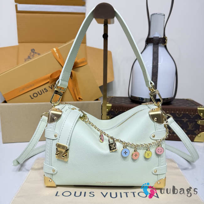 Uubags Louis Vuitton M27449 MM Side Trunk Bag In Emerald Green 23.5x16x8.5cm - 1