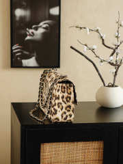 Uubags Chanel Large Classic Double Flap Bag Leopard Print Calfskin 18x33x8cm - 6