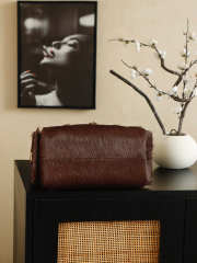 Uubags Chanel 25 Handbag Brown Mink Fur with Gold Hardware 30x26x14cm - 4