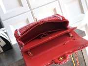 Uubags Chanel classic medium handbag tweed fabric & gold-plated metal red, pink & black 25cm - 2