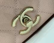 Uubags Chanel Backpack Grained Shiny Calfskin & Gold-Tone Metal Coral Pink 21.5x19.5x12cm - 6