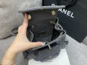 Uubags Chanel Backpack Grained Shiny Calfskin & Gold-Tone Metal Coral Grey 21.5x19.5x12cm - 2