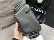 Uubags Chanel Backpack Grained Shiny Calfskin & Gold-Tone Metal Coral Black 21.5x19.5x12cm - 3