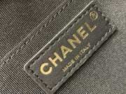 Uubags Chanel Backpack Grained Shiny Calfskin & Gold-Tone Metal Coral Black 21.5x19.5x12cm - 2