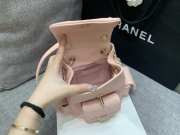 Uubags Chanel Small Backpack Grained Shiny Calfskin & Gold-Tone Metal Coral Pink 19.5x18x10cm - 3