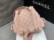 Uubags Chanel Small Backpack Grained Shiny Calfskin & Gold-Tone Metal Coral Pink 19.5x18x10cm - 2