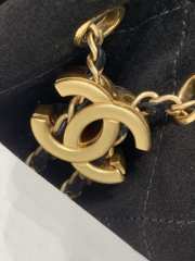 Uubags Chanel 25 Small Handbag Suede Calfskin & Gold Metal Black 22x22x11cm - 4