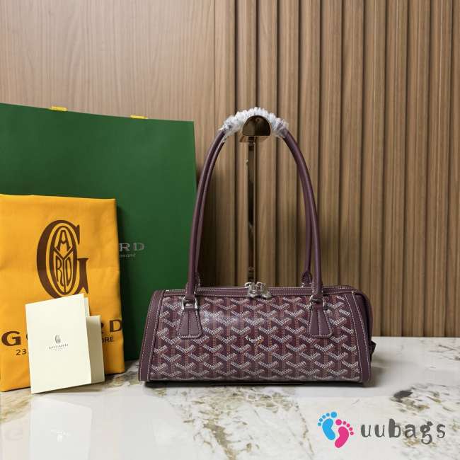 Uubags Goyard Bonbonnière bag in burgundy 30x10.5x12cm - 1