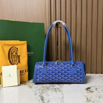 Uubags Goyard Bonbonnière bag in blue 30x10.5x12cm