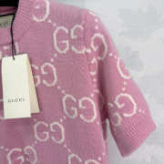Uubags Gucci pink GG knit wool top - 6