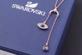 Uubags Swarovski Symbolic Evil Eye Y Necklace