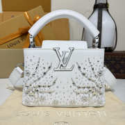 Uubags Louis Vuitton M25934 Capucines Mini Bag In Lily White 21x13.6x8cm - 1