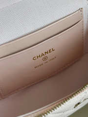 Uubags Chanel Classic Mini Bag Charm Grained Shiny Calfskin & Gold-Tone Metal In Light Pink 14x19x5cm - 5