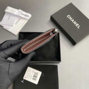 Uubags Chanel Classic Zipped Card Holder Grained Shiny Calfskin & Gold-Tone Metal In Black 8.5x13.3x2.9cm - 6