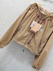 Uubags Miu Miu Technical fabric blouson jacket in beige  - 4