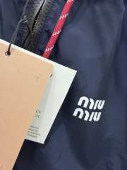 Uubags Miu Miu Technical fabric blouson jacket in navy - 3