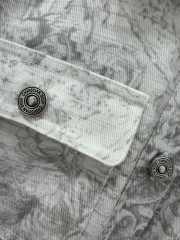 Uubags Dior Belted Dress Beige Dior Barocco Cotton-Linen Denim - 5