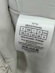 Uubags Dior Belted Dress Beige Dior Barocco Cotton-Linen Denim - 3