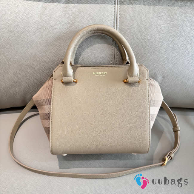 Uubags Burberry Banwell Leather Beige Bag 21x20x13cm - 1
