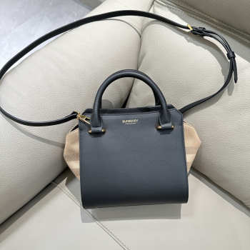 Uubags Burberry Banwell Leather Black/Beige Bag 21x20x13cm