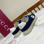 Uubags Gucci G75 sneaker in blue - 4