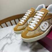 Uubags Gucci G75 sneaker in brown suede - 4