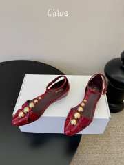 Uubags Chloe Cleia sandal in grenat - 1