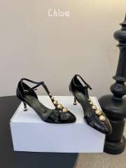 Uubags Chloe Cleia heeled sandal in black 7cm - 1