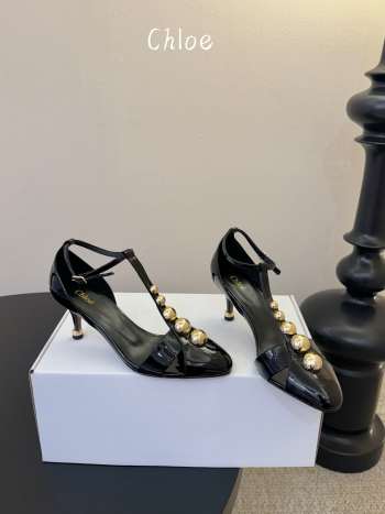 Uubags Chloe Cleia heeled sandal in black 7cm