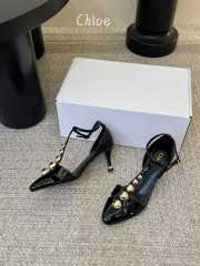 Uubags Chloe Cleia heeled sandal in black 7cm - 4